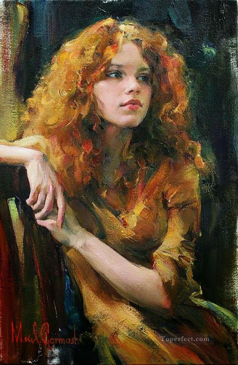 Pretty Girl MIG 35 Impressionist Oil Paintings